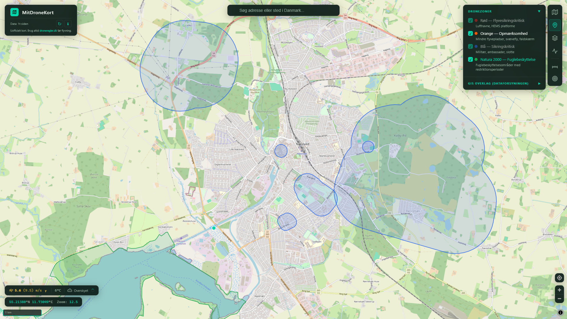 MitDroneKort skærmbillede 2