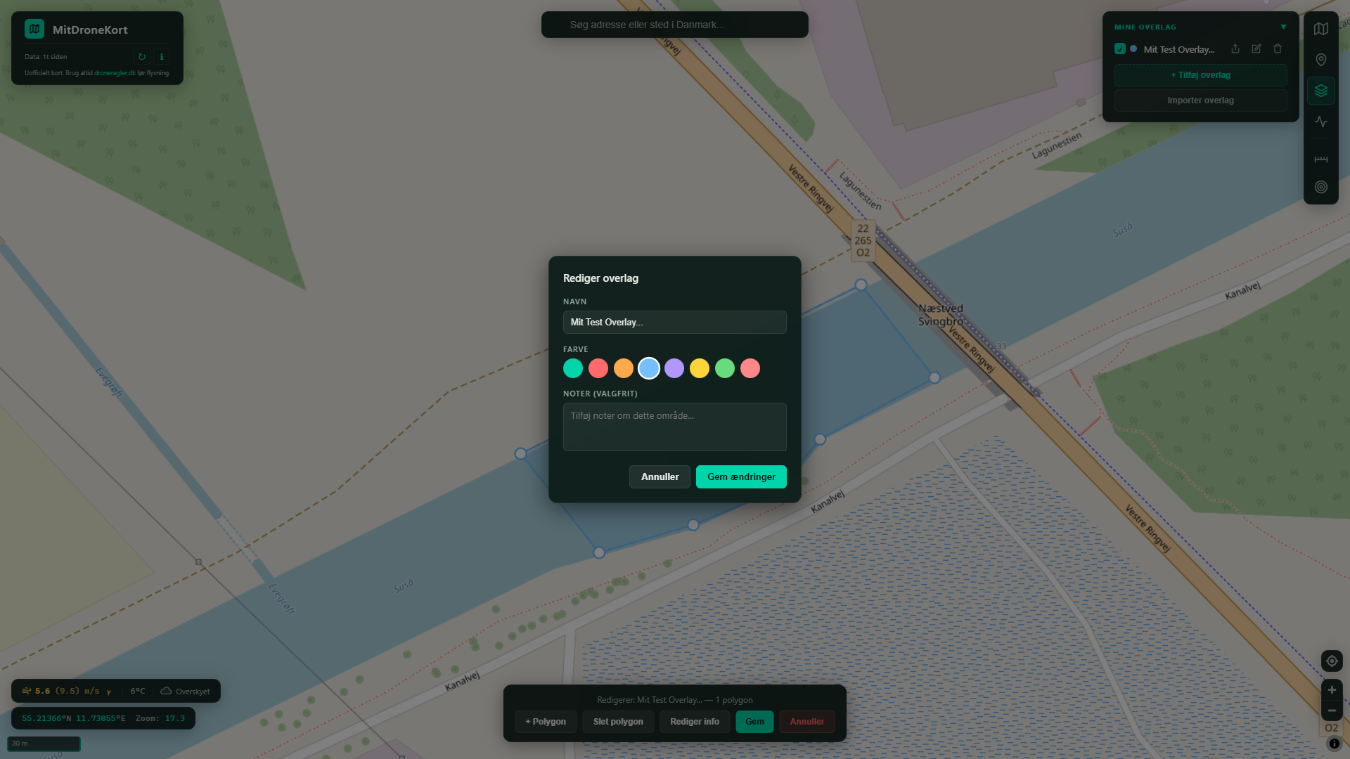 MitDroneKort skærmbillede 4
