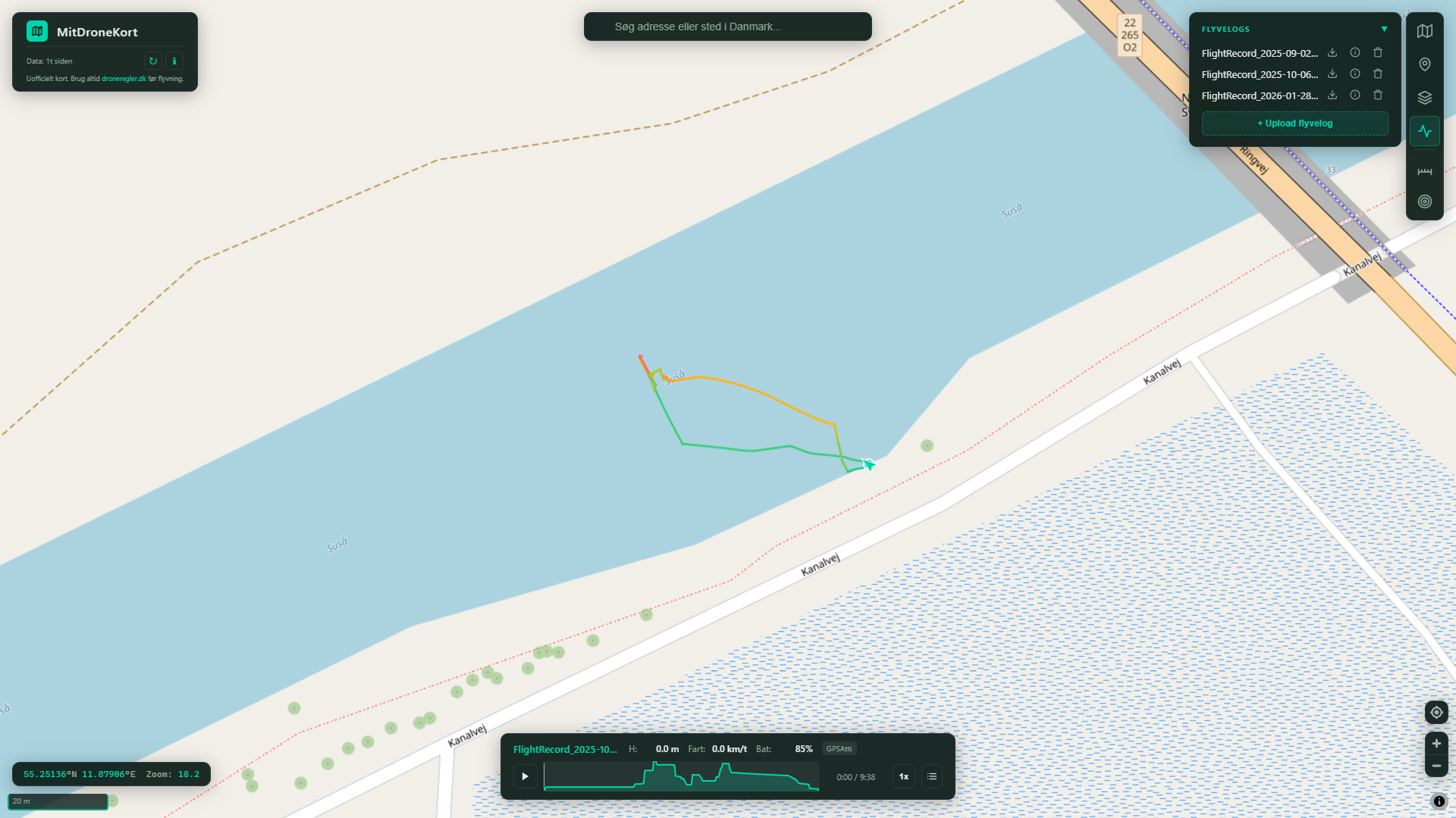 MitDroneKort skærmbillede 9